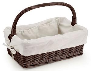 nursing basket wicker basket with handle