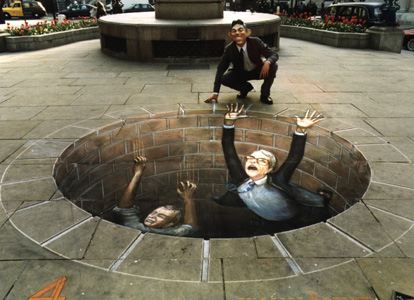 julian beever sidewalk drawing