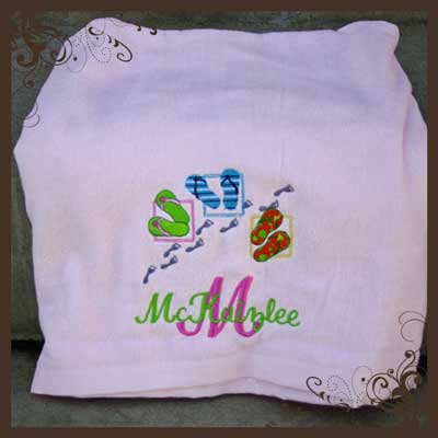 personalized towel