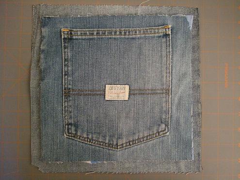 denim hot pad