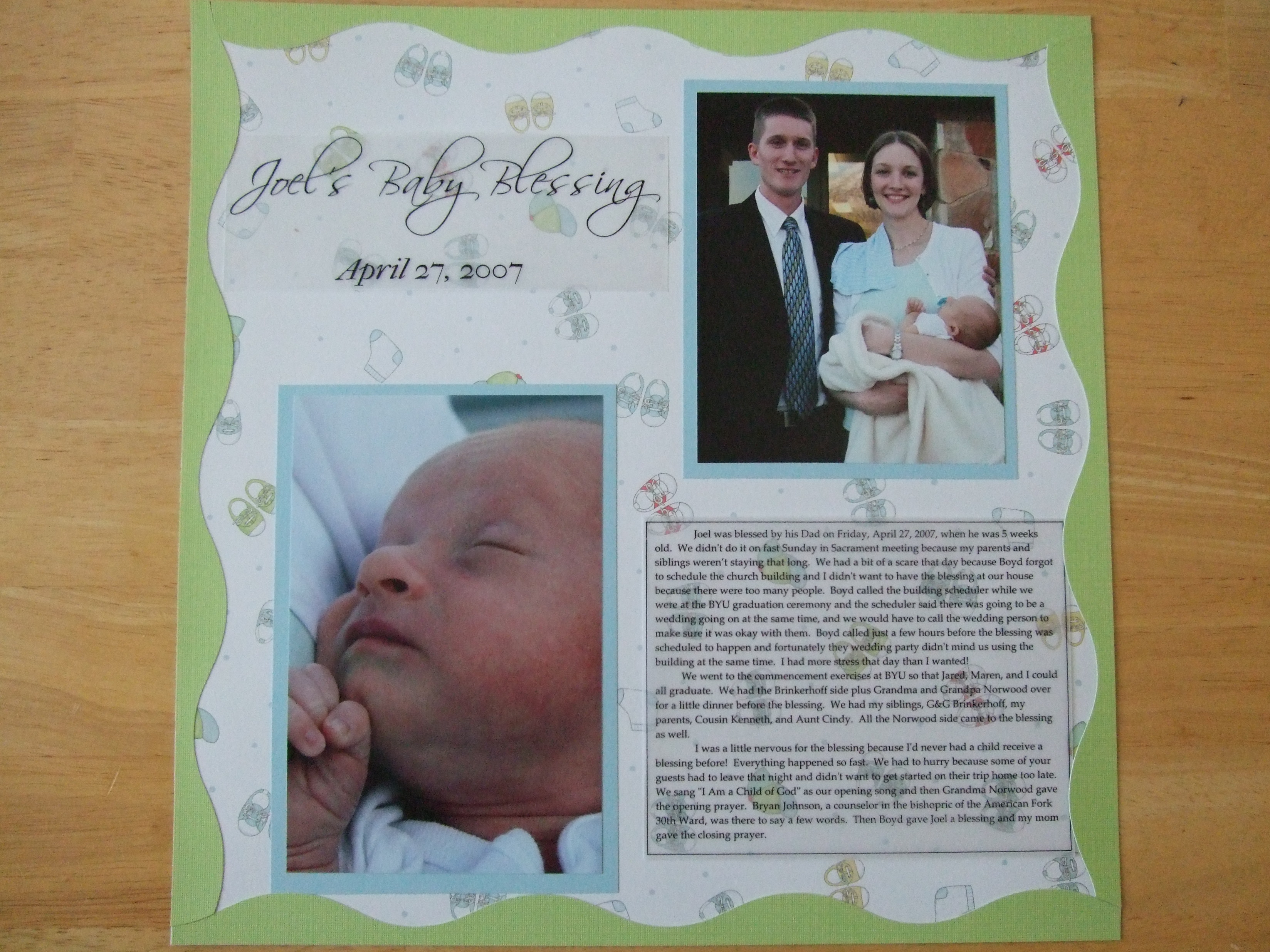 scrapbooking page example