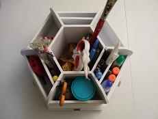 desktop craft carousel organizer