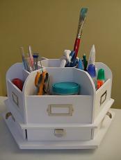 desktop craft carousel organizer