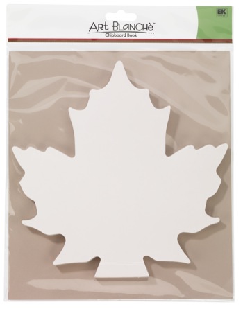 ek success art blanche maple leaf chipboard book