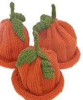 knitted pumpkin fruit kids hats beanies