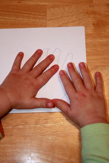 hand spider craft preschool