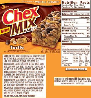 turtle chex mix bars