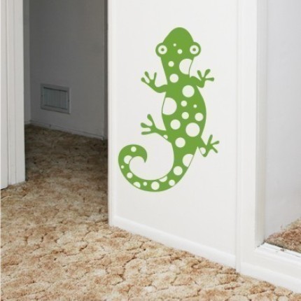 gecko lizard vinyl wall graphics art