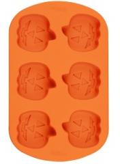 wilton silicone cupcake mold jack o lantern halloween bakeware