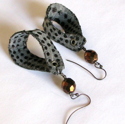 textile earrings
