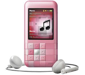 pink zen mozaic creative labs 4gb mp3 player