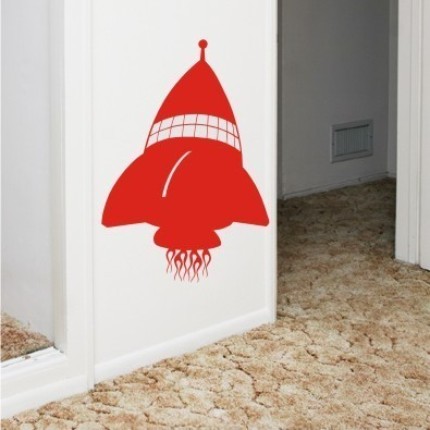 vinyl wall graphics art rocket