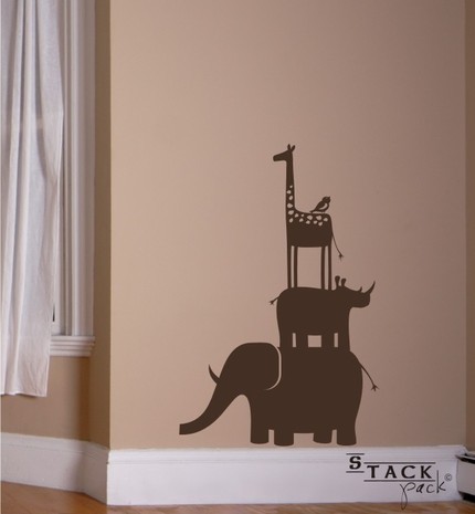 vinyl wall graphics art safari animals