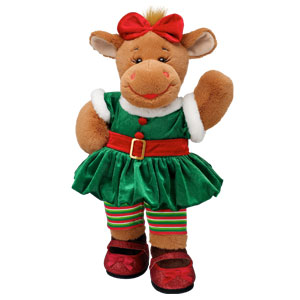 girl elf holly moose build a bear