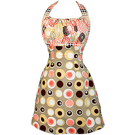 mod martini heavenly hostess halter aprons