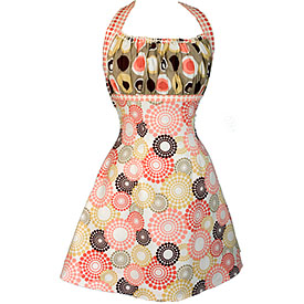 mod martini heavenly hostess halter aprons