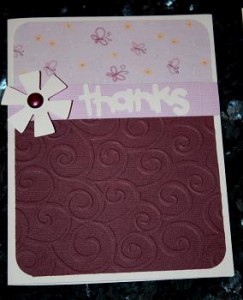 cuttlebug embossing