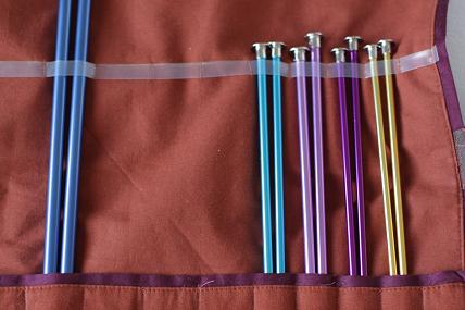 Knitting Needle Case Straight Needle Organizer 