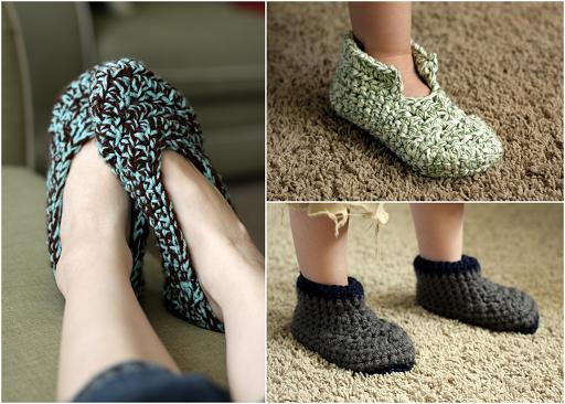 Crochet Slippers Pattern вЂ“ Tip Junkie Homemade