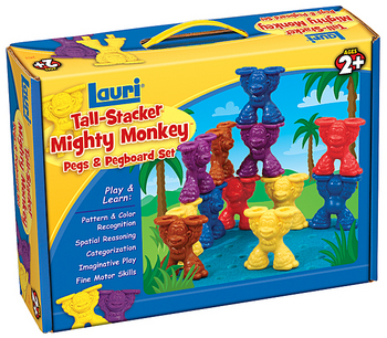 monkey tall stacker peg and peg board set patch products