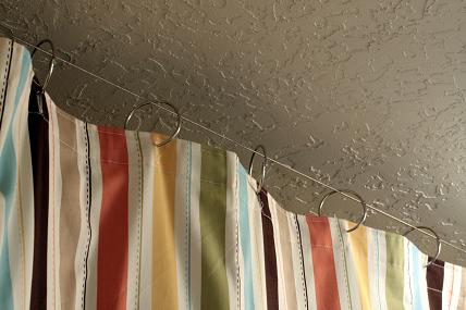 Making Do Hang A Shower Curtain With Book Rings