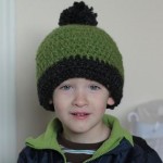 chunky roly brim crocheted hat pattern