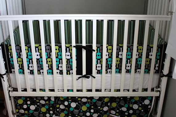 top of crib bumper