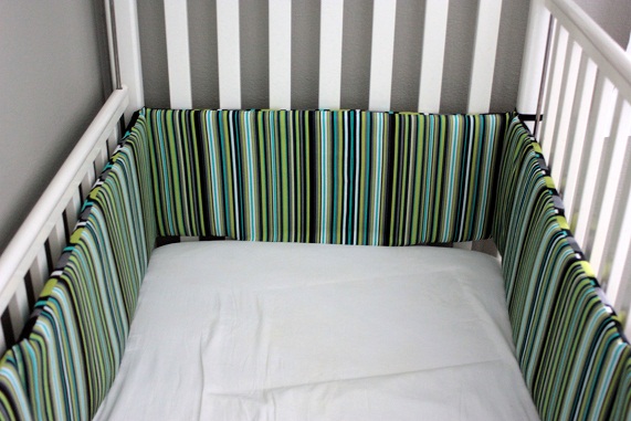 double sided crib bumper