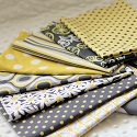 michael miller citron grey yardage