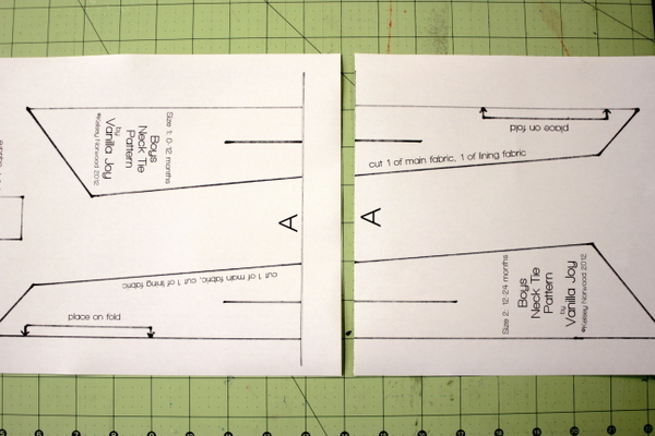 Boys Neck Tie Tutorial Free Printable Tie Patterns
