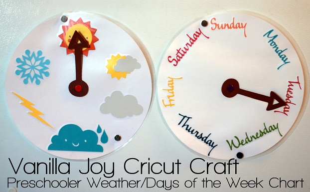 Days Of The Week Chart For Preschool