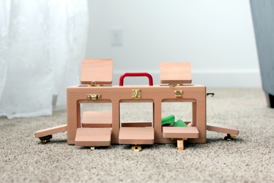 wooden montessori toddler little lock box