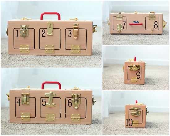 Smart Toys for Kids - Lock Box Wooden Toy Memory Game | Vanilla Joy