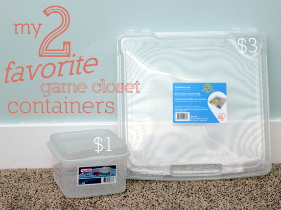 favorite game closet containers