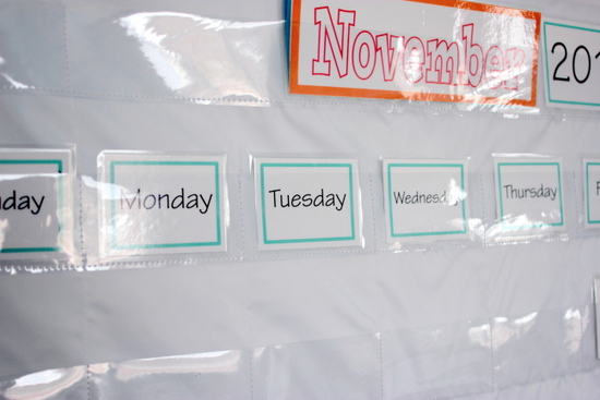  TUTORIAL 5 Pocket Chart Calendar