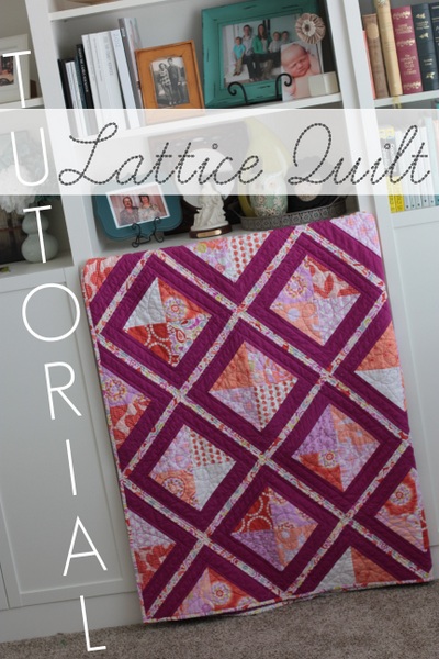 how to make a lattice quilt