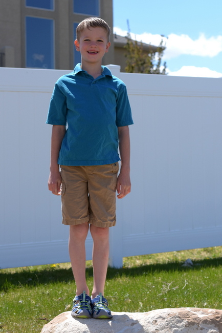boys in sandals