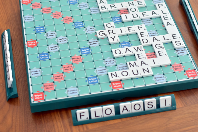 A whimsical twist on the traditional word game, Scrabble: Dr